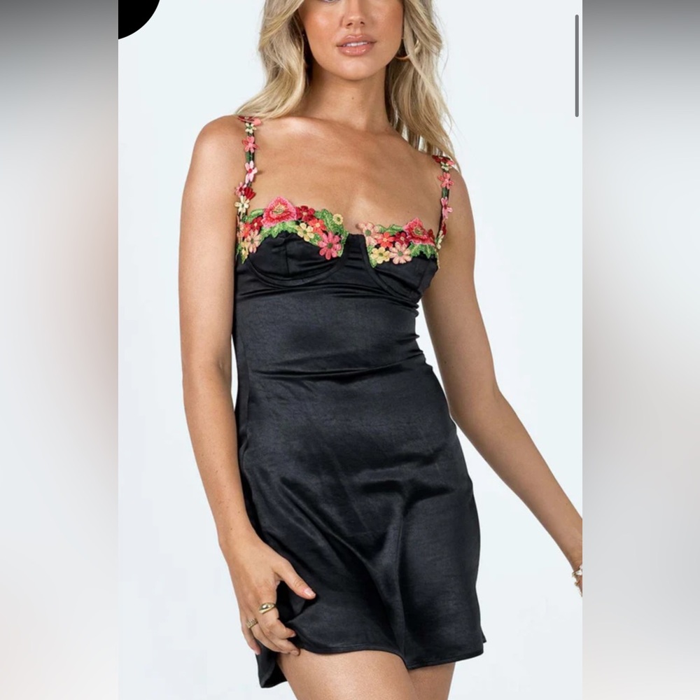 Black Mini Dress Princess Polly